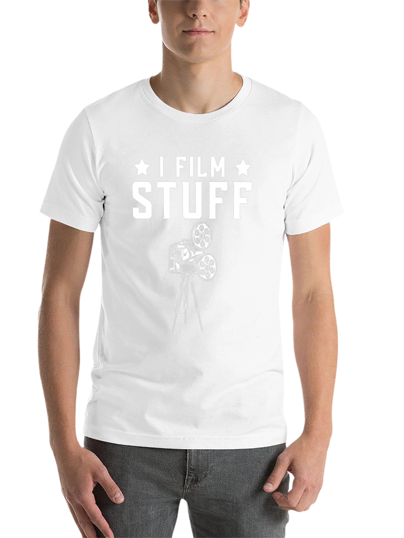 I Film Stuff Black T-Shirt | Funny Filmmaker Gift