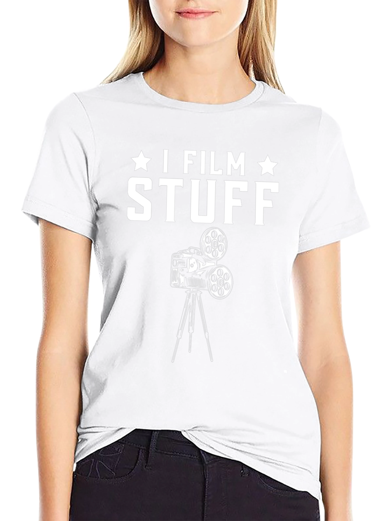 I Film Stuff Black T-Shirt | Funny Filmmaker Gift