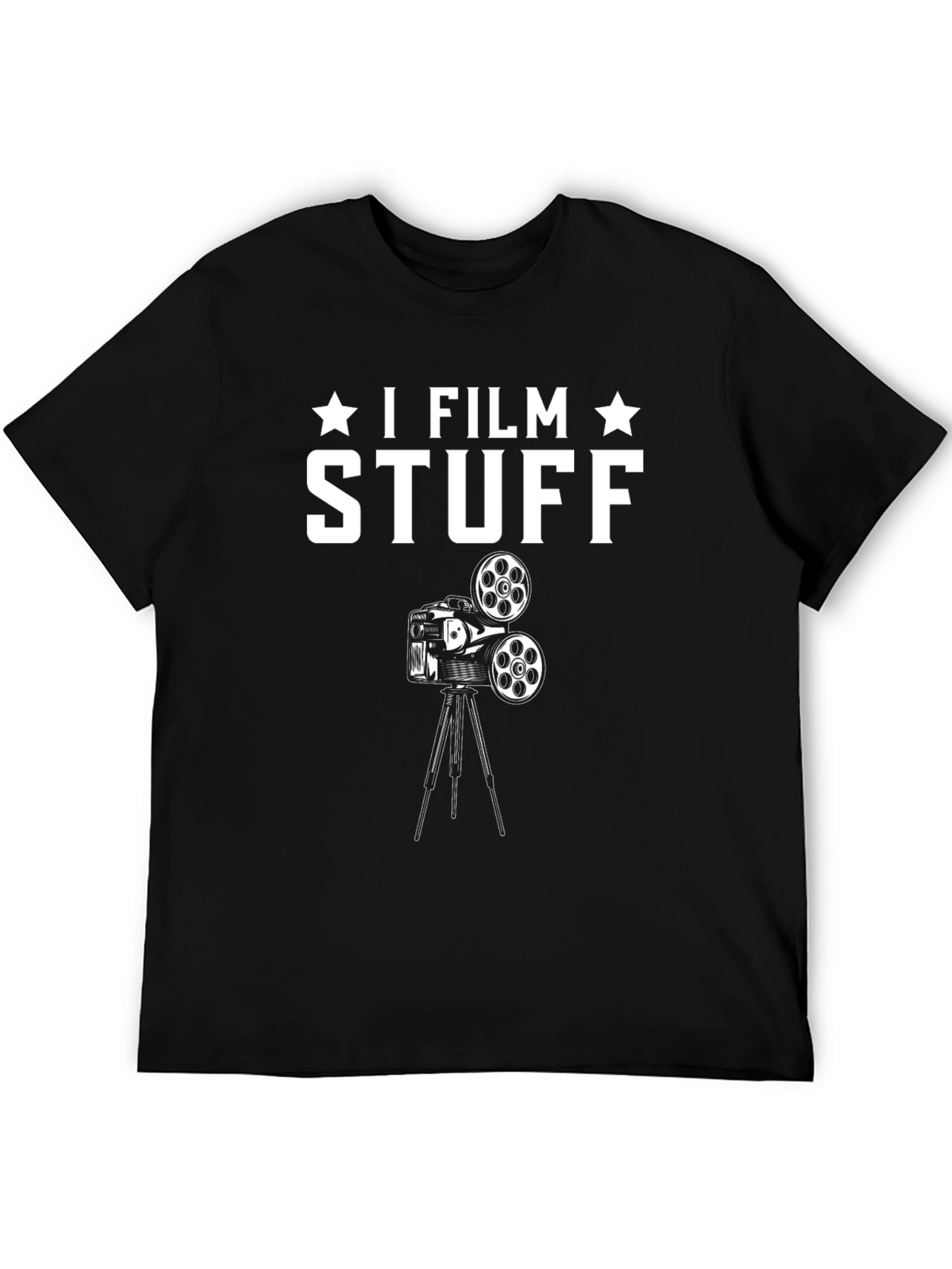 I Film Stuff Black T-Shirt | Funny Filmmaker Gift