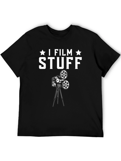 I Film Stuff Black T-Shirt | Funny Filmmaker Gift