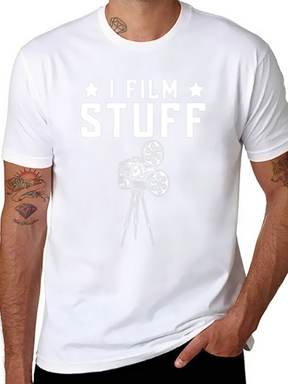 I Film Stuff Black T-Shirt | Funny Filmmaker Gift