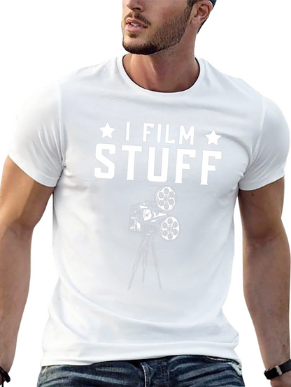 I Film Stuff Black T-Shirt | Funny Filmmaker Gift