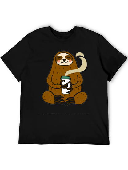 Sloth Coffee T-Shirt - Relaxed Style