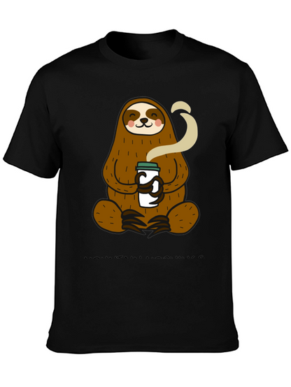 Sloth Coffee T-Shirt - Relaxed Style