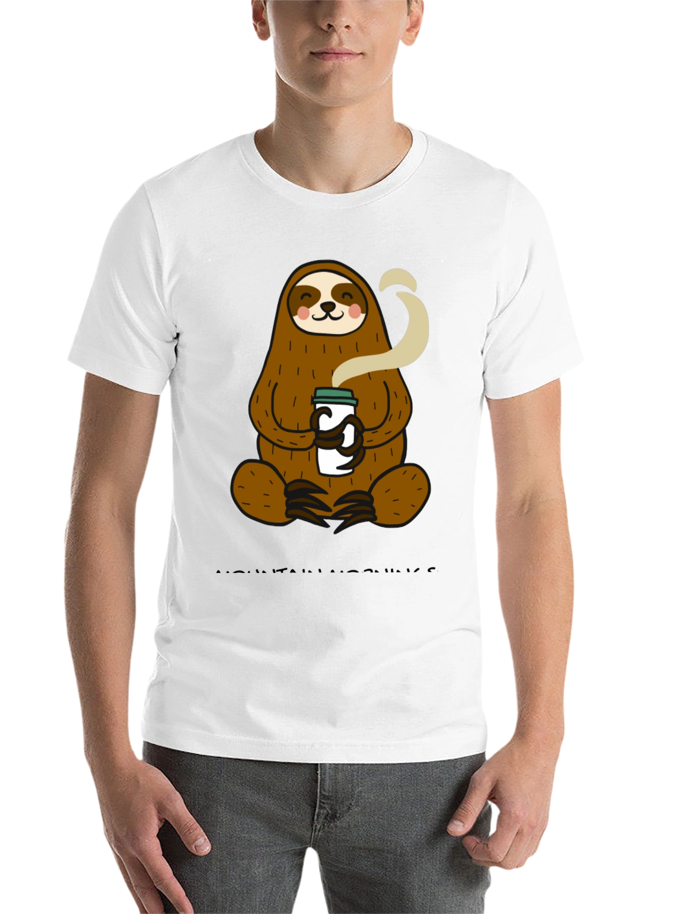 Sloth Coffee T-Shirt - Relaxed Style
