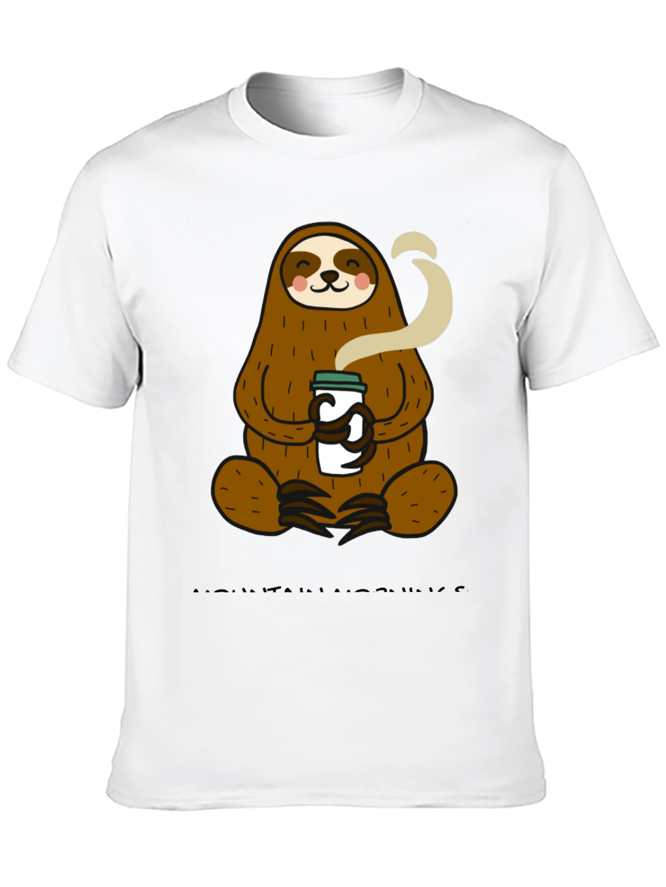 Sloth Coffee T-Shirt - Relaxed Style