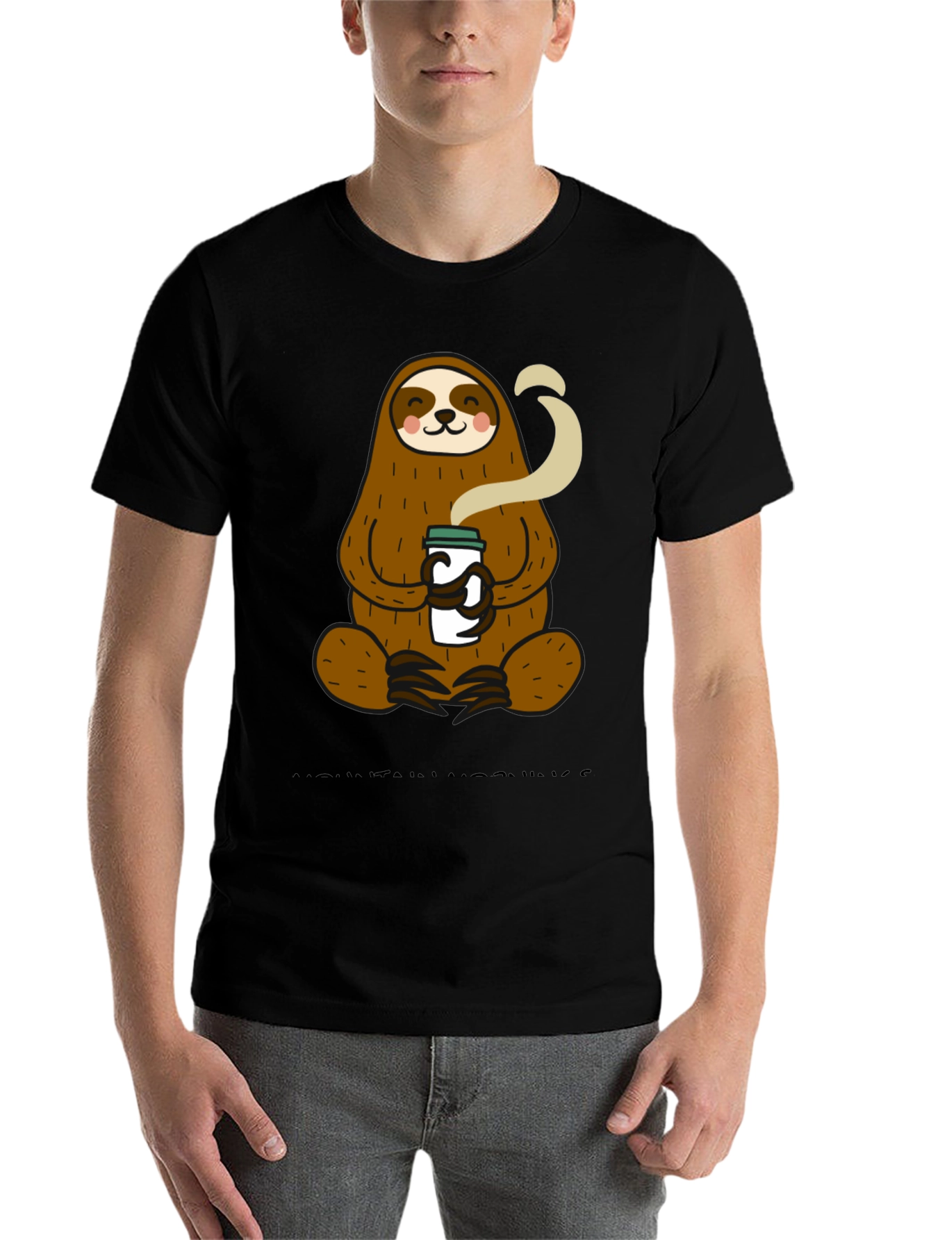 Sloth Coffee T-Shirt - Relaxed Style