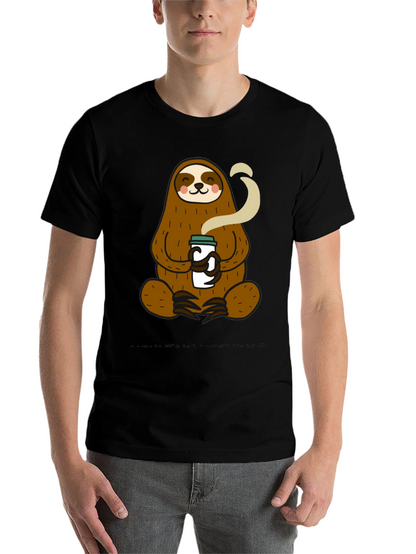 Sloth Coffee T-Shirt - Relaxed Style