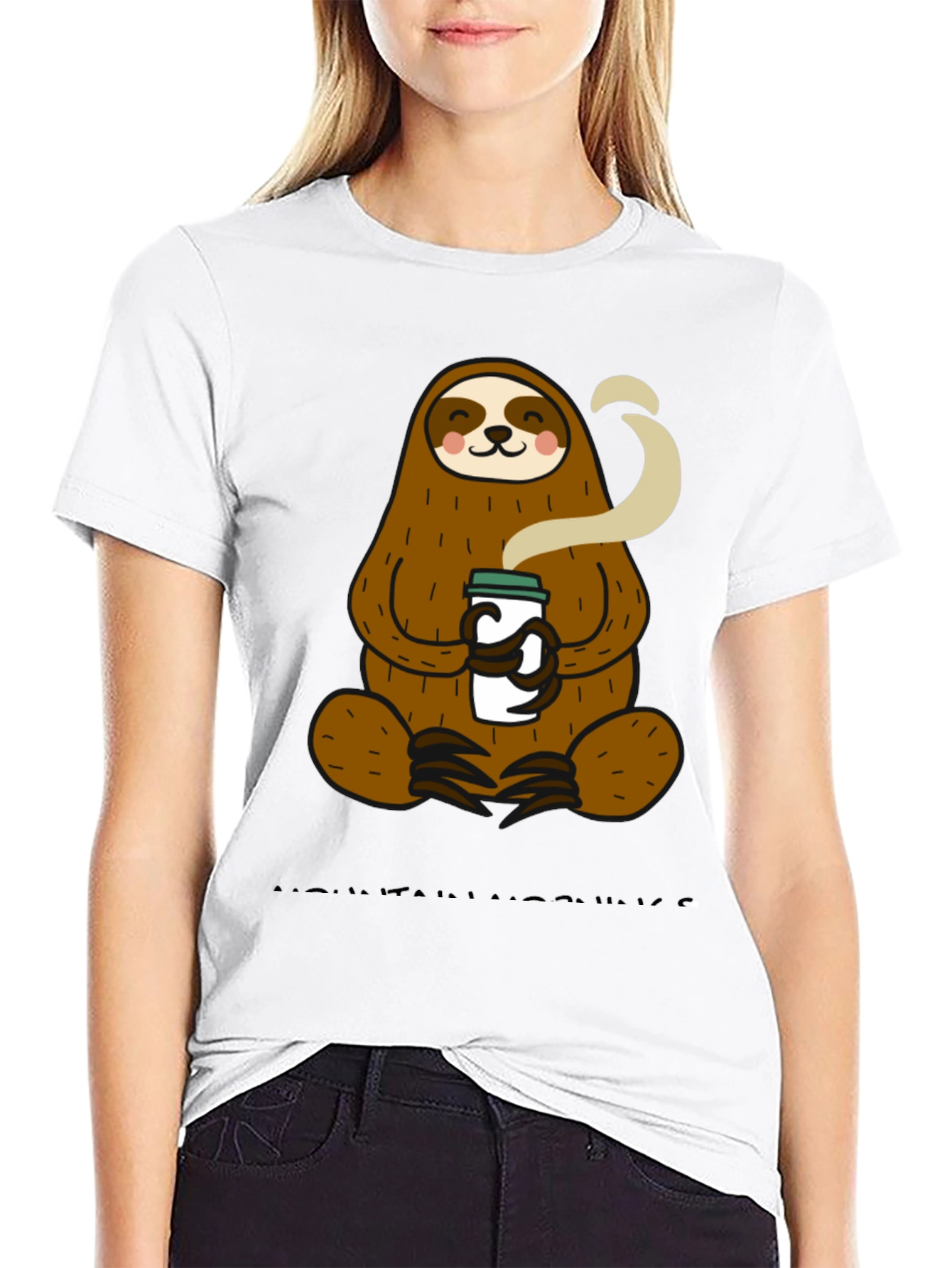 Sloth Coffee T-Shirt - Relaxed Style