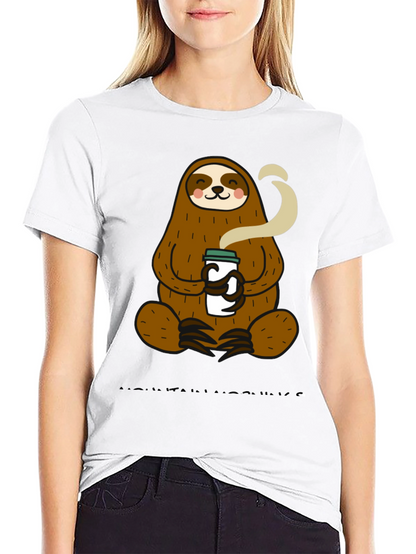 Sloth Coffee T-Shirt - Relaxed Style