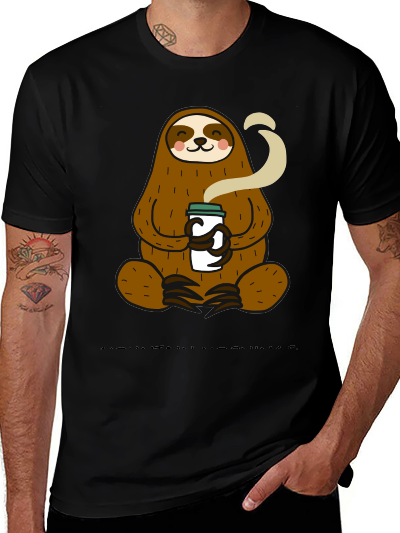 Sloth Coffee T-Shirt - Relaxed Style