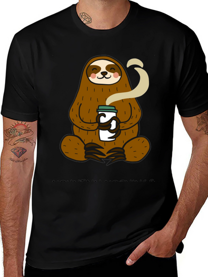 Sloth Coffee T-Shirt - Relaxed Style