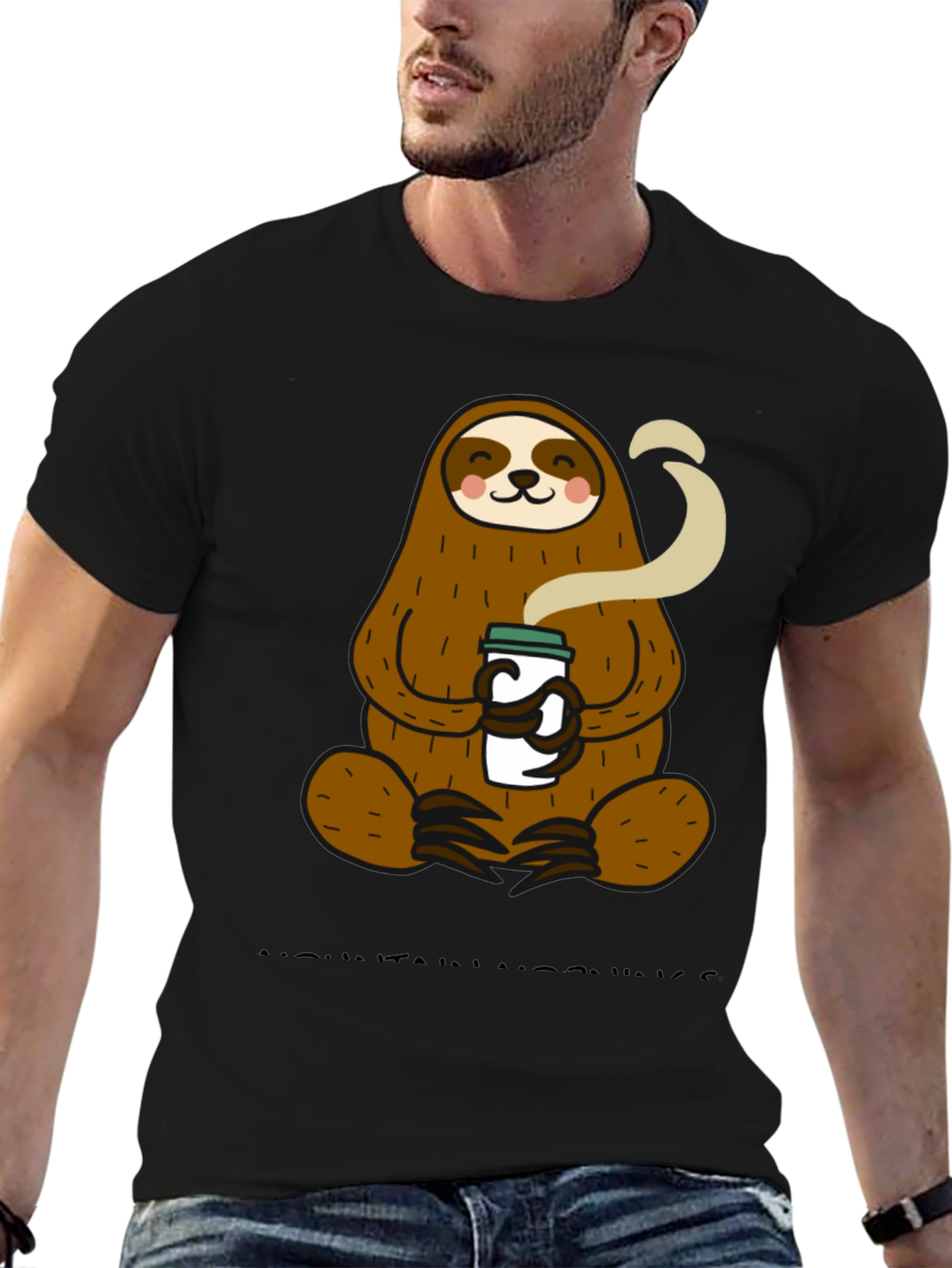 Sloth Coffee T-Shirt - Relaxed Style