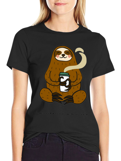 Sloth Coffee T-Shirt - Relaxed Style