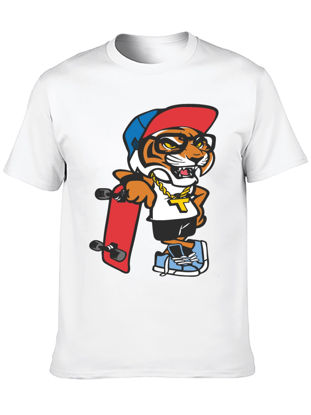 Cool Tiger Graphic Tee - Black T-Shirt