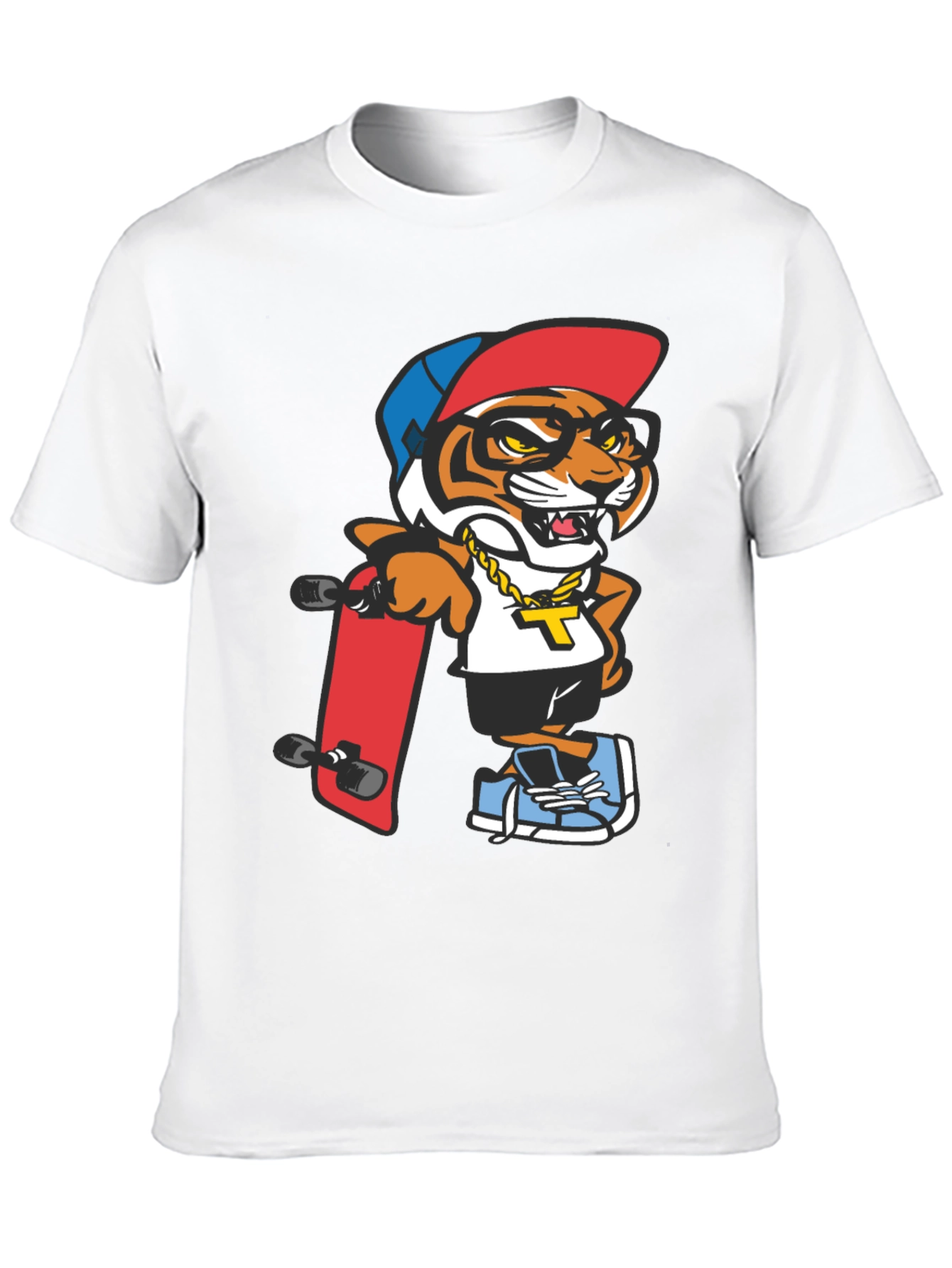 Cool Tiger Graphic Tee - Black T-Shirt