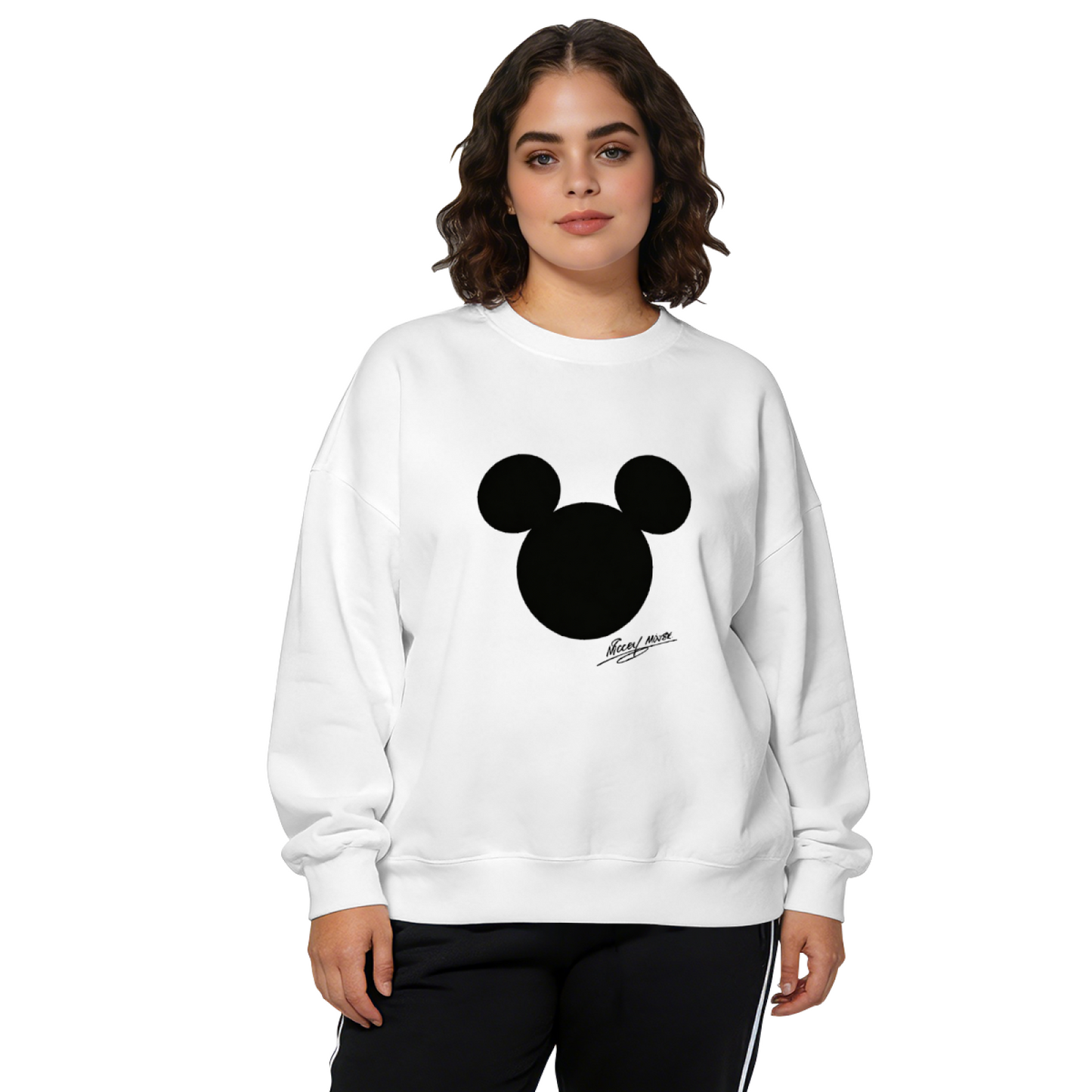 Stylish Simple Letter Graphic Crewneck Sweatshirt