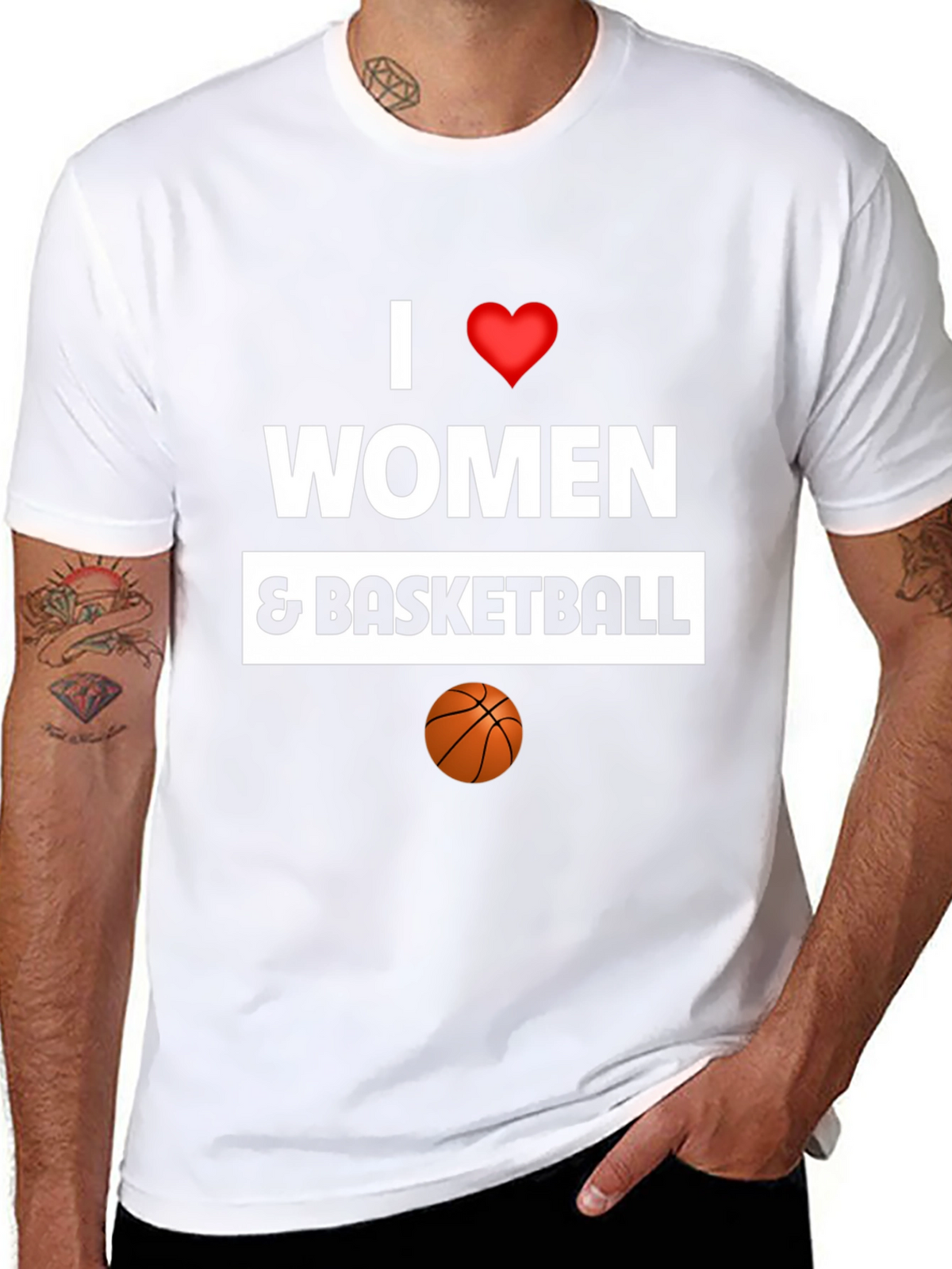 I Love Women and Basketball Graphic Tee