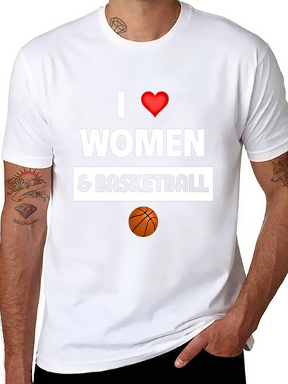 I Love Women and Basketball Graphic Tee