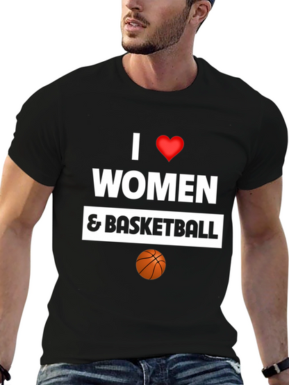 I Love Women and Basketball Graphic Tee