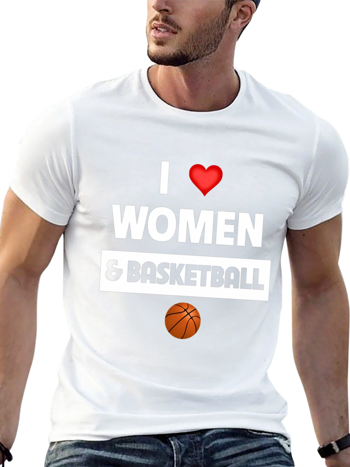 I Love Women and Basketball Graphic Tee