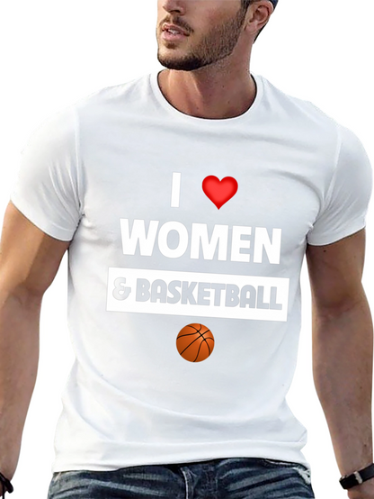 I Love Women and Basketball Graphic Tee