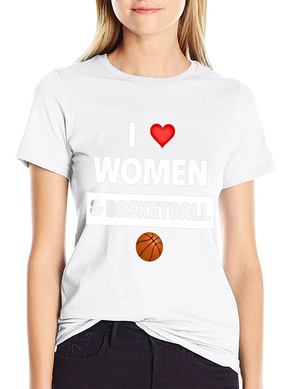 I Love Women and Basketball Graphic Tee