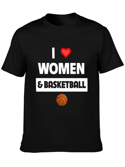 I Love Women and Basketball Graphic Tee