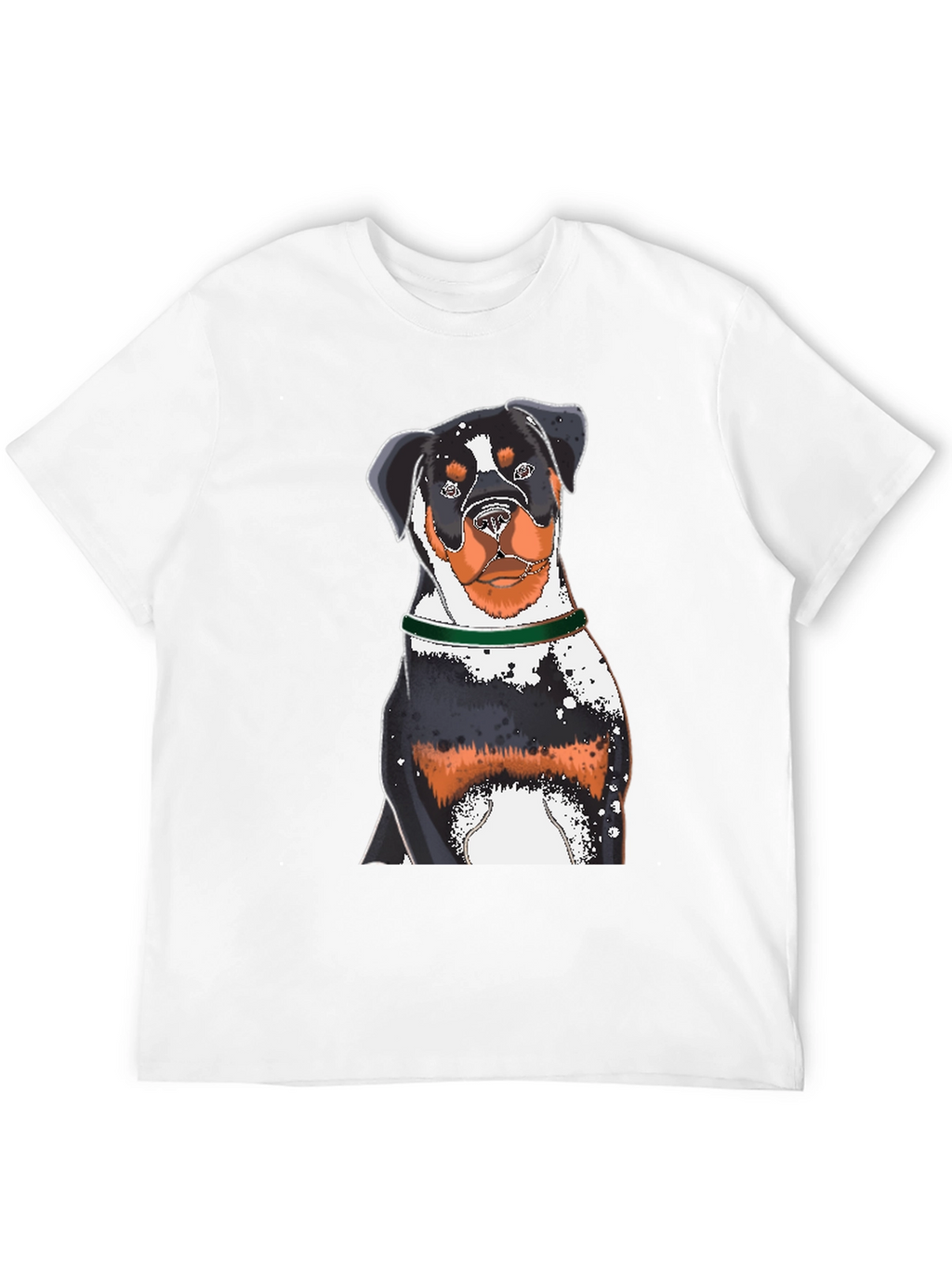Rottweiler Dog Graphic Black T-Shirt