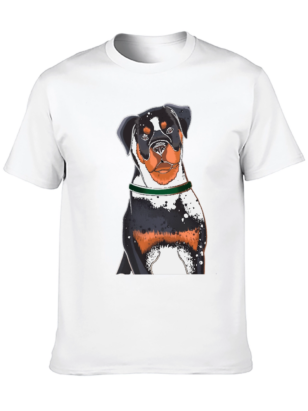 Rottweiler Dog Graphic Black T-Shirt