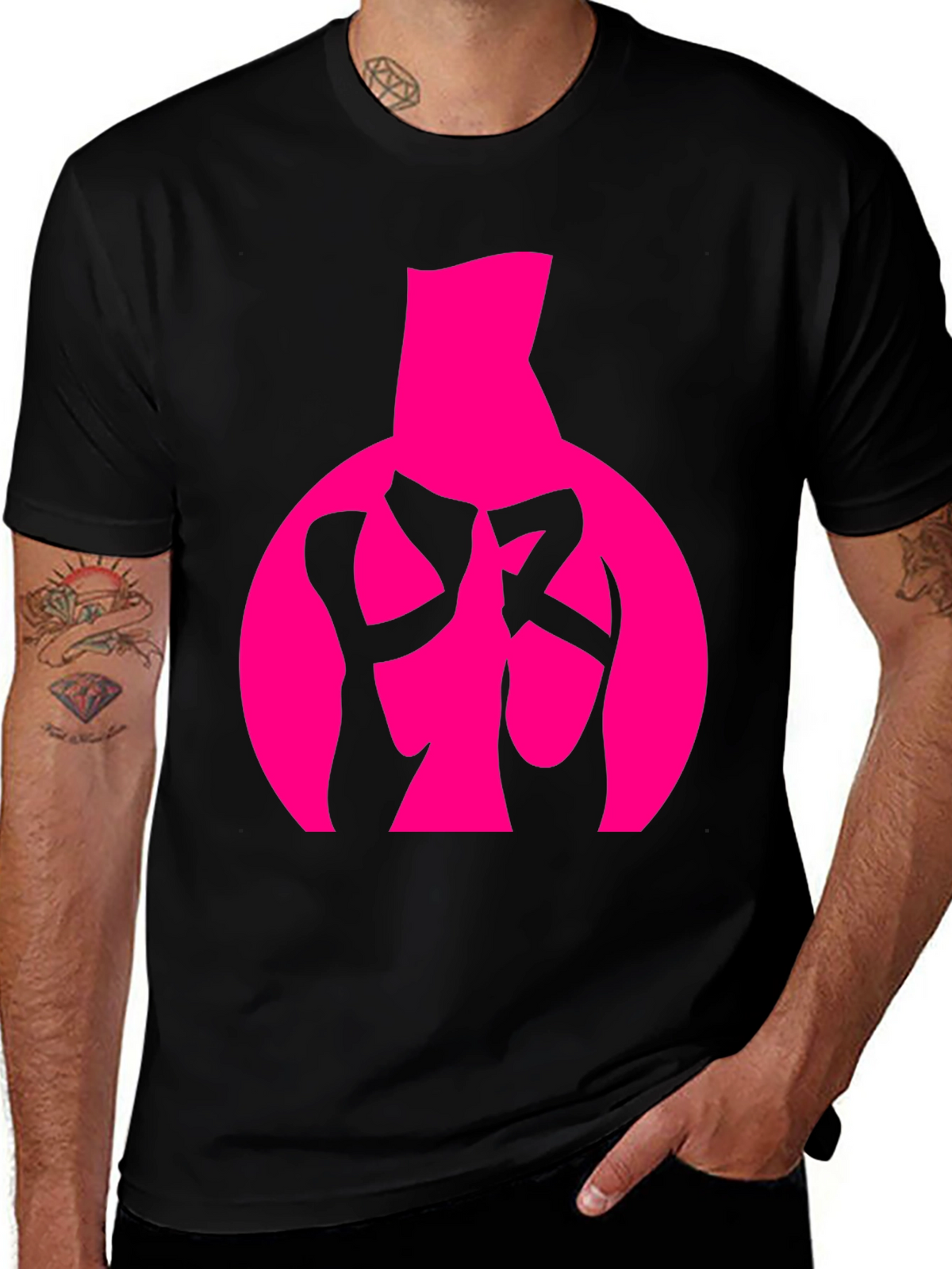Ballet Shoes Graphic Tee - Black