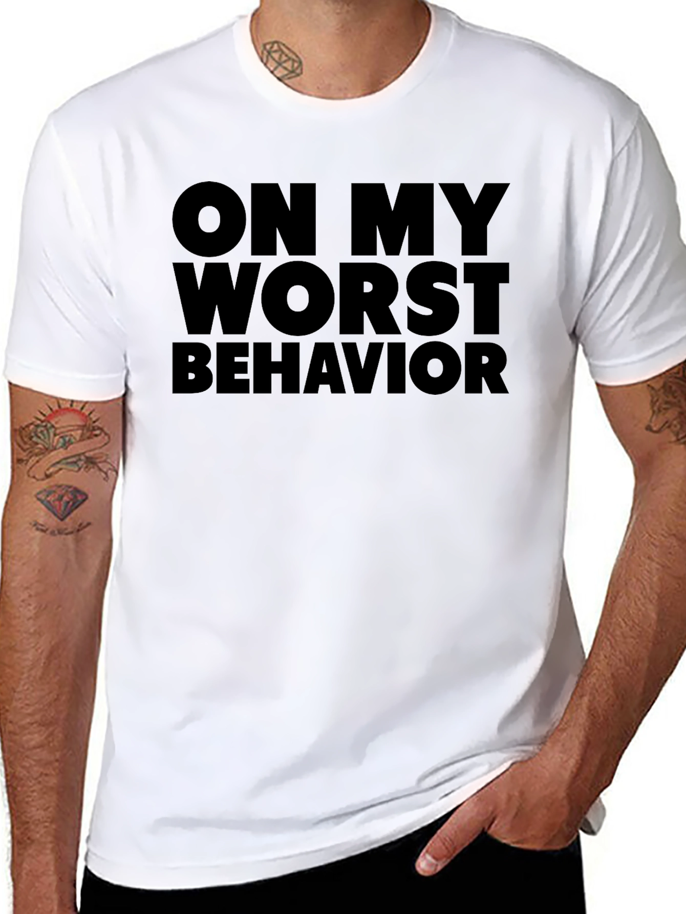 On My Worst Behavior Graphic T-Shirt