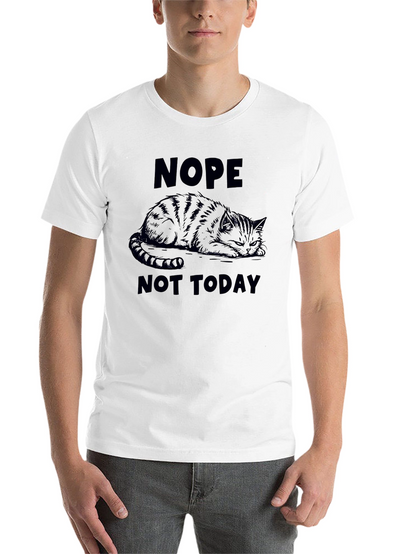 Nope Not Today Cat Graphic Tee