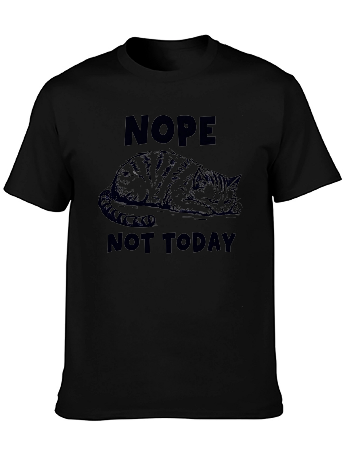 Nope Not Today Cat Graphic Tee