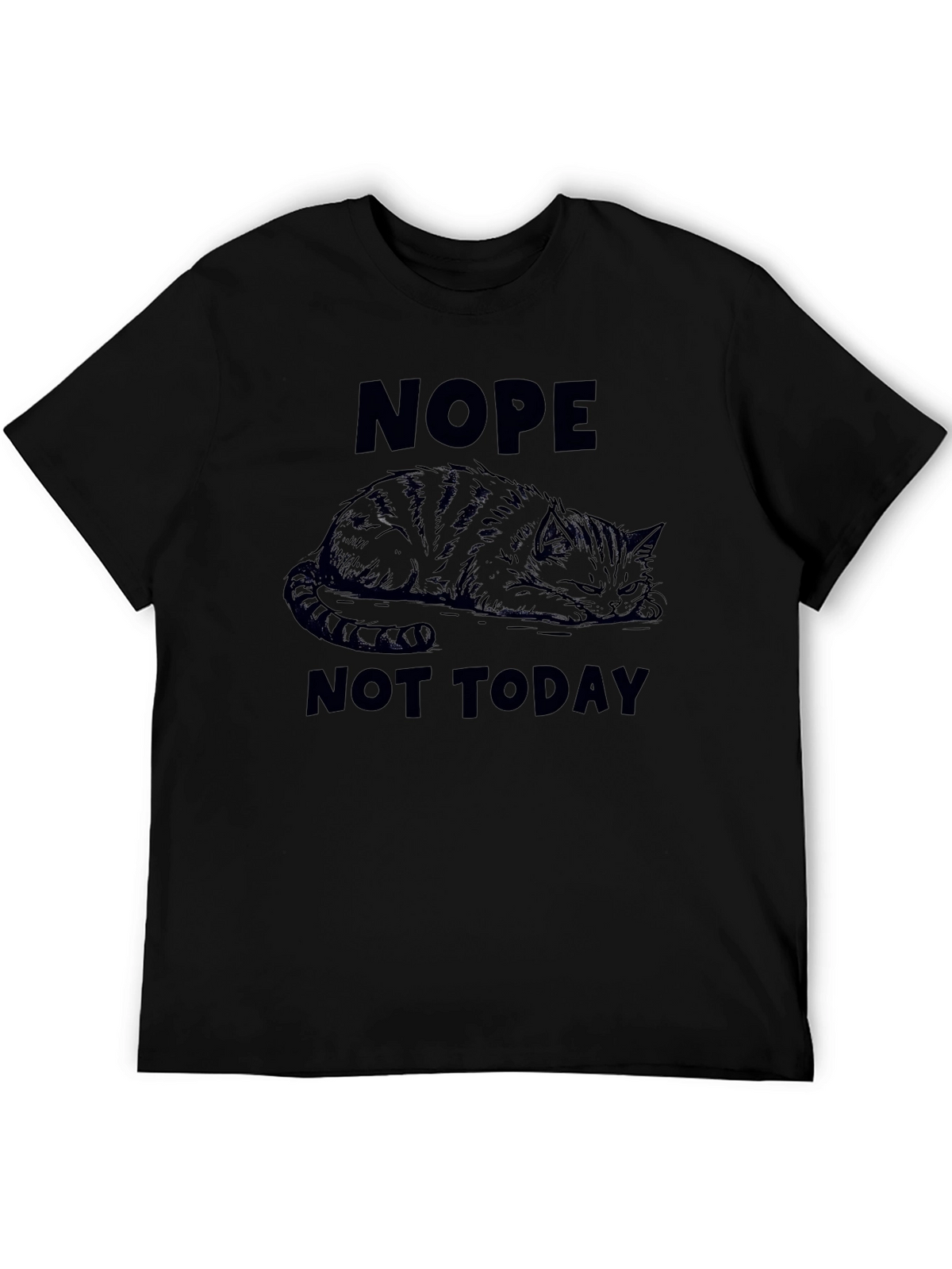 Nope Not Today Cat Graphic Tee