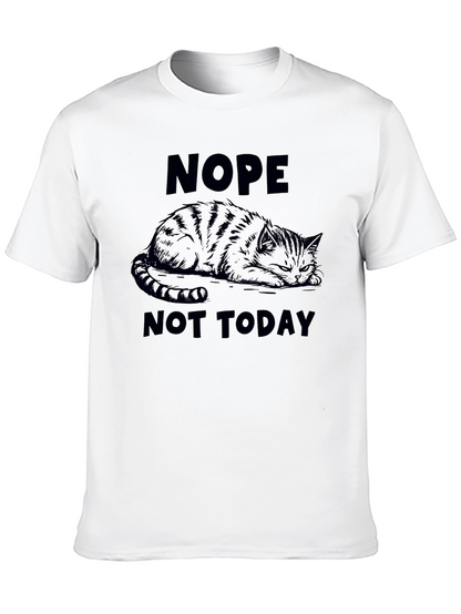 Nope Not Today Cat Graphic Tee