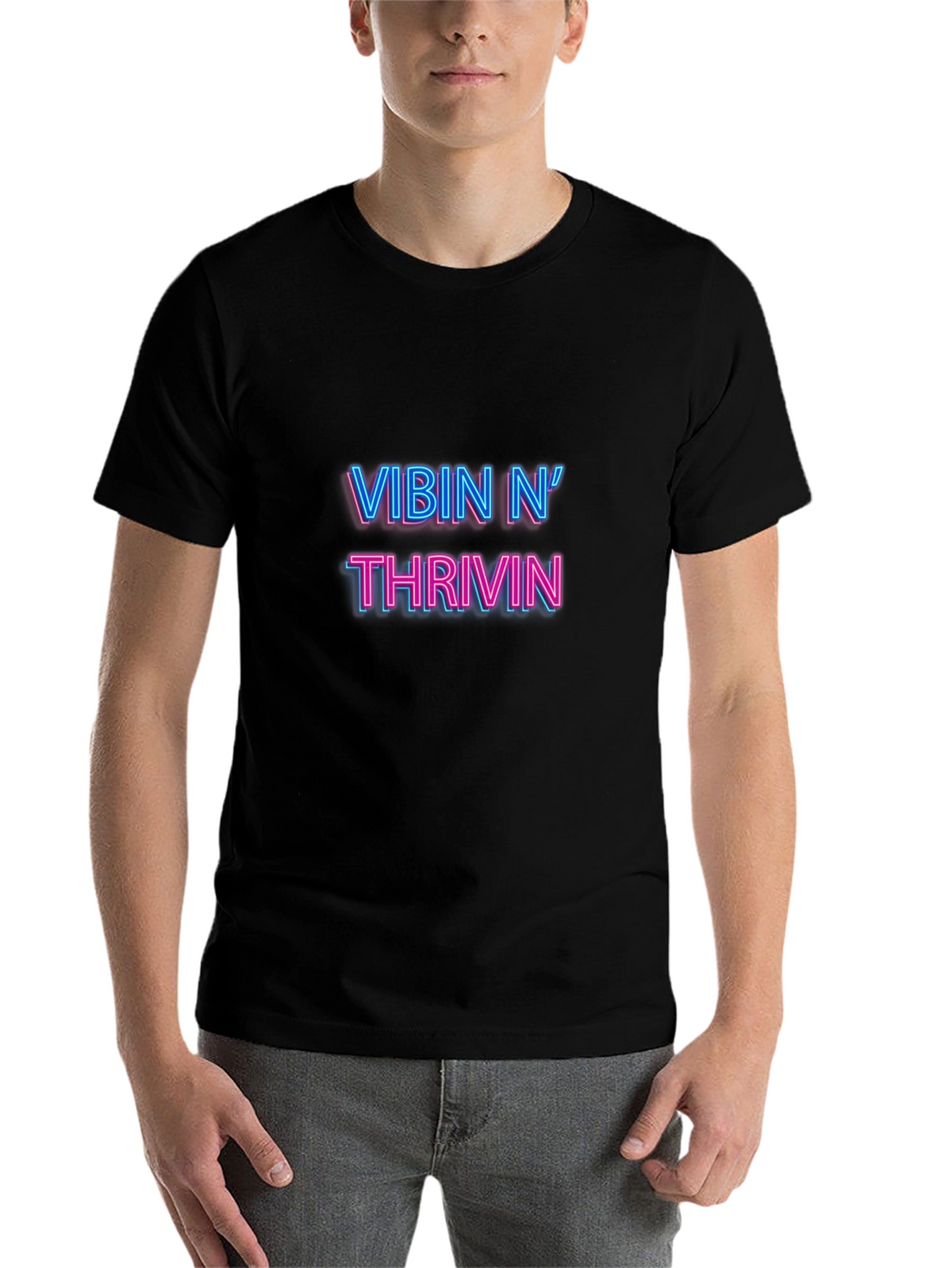Vibin N Thrivin Black T-Shirt