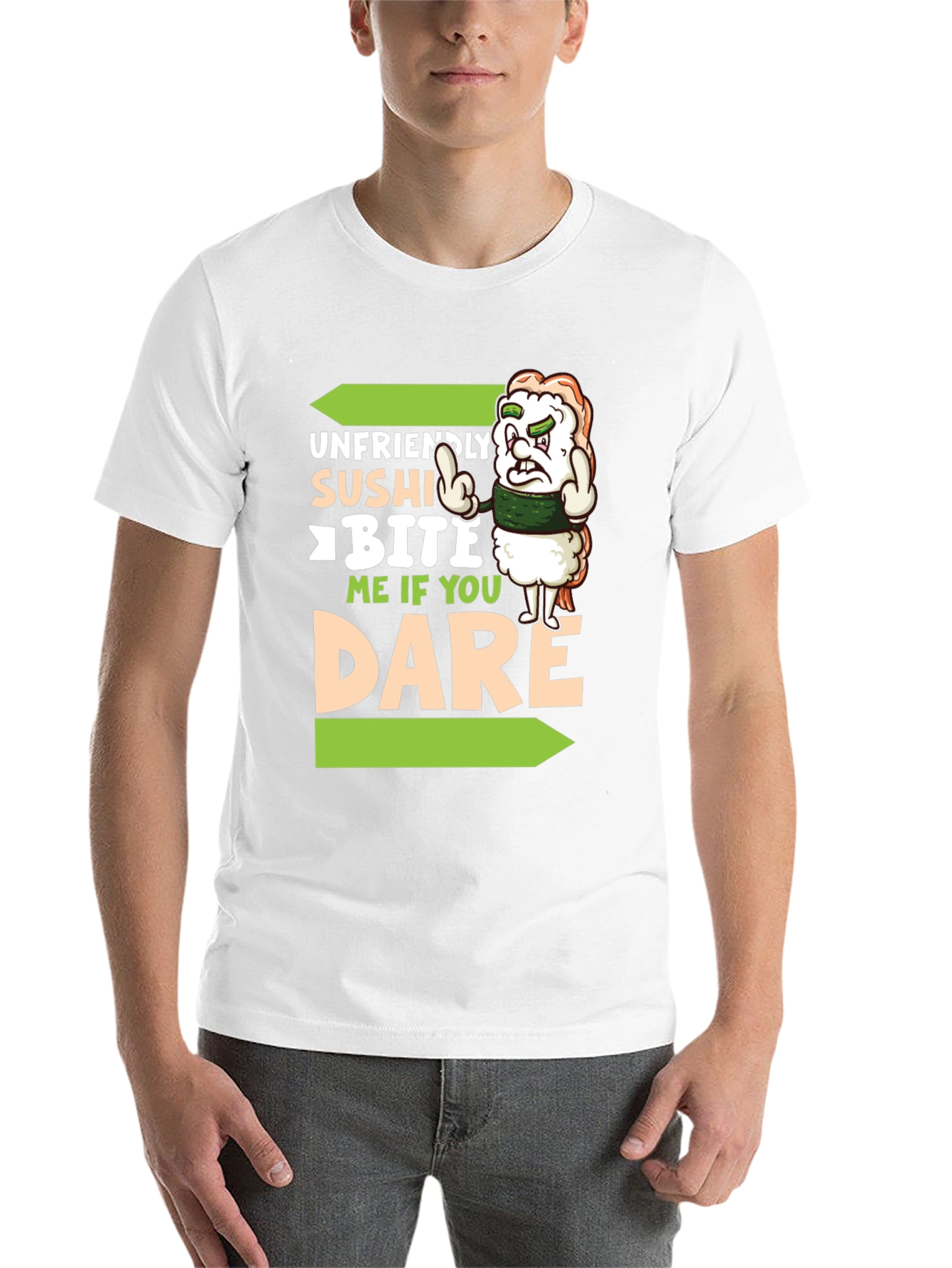 Unfriendly Sushi T-Shirt - Bite Me If You Dare!