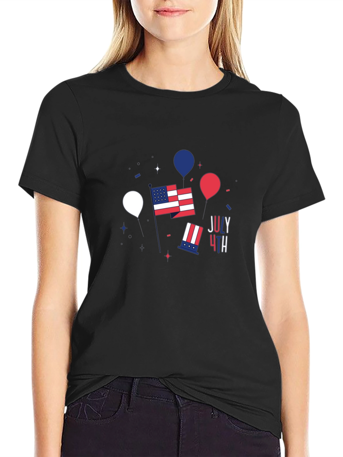Patriotic July 4th Graphic T-Shirt