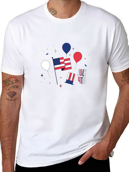 Patriotic July 4th Graphic T-Shirt
