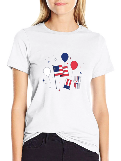 Patriotic July 4th Graphic T-Shirt
