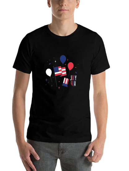 Patriotic July 4th Graphic T-Shirt