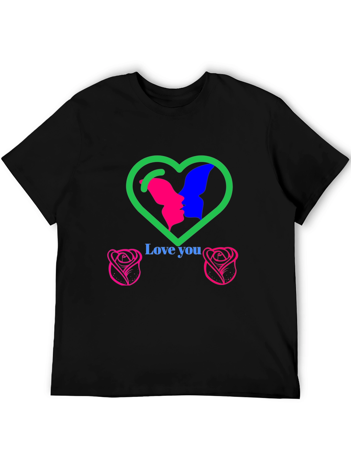 Love You Graphic T-Shirt - Romantic Design