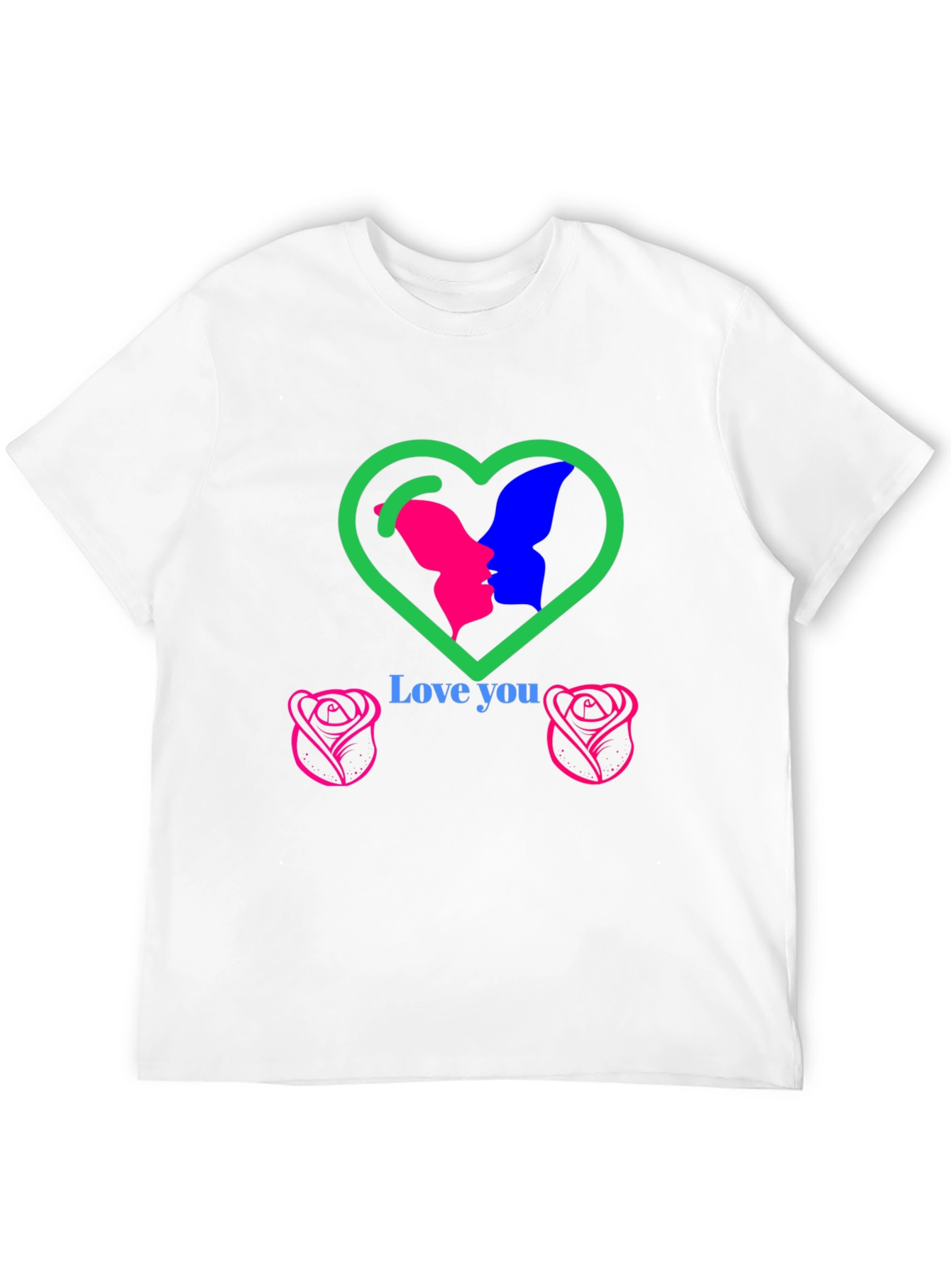 Love You Graphic T-Shirt - Romantic Design
