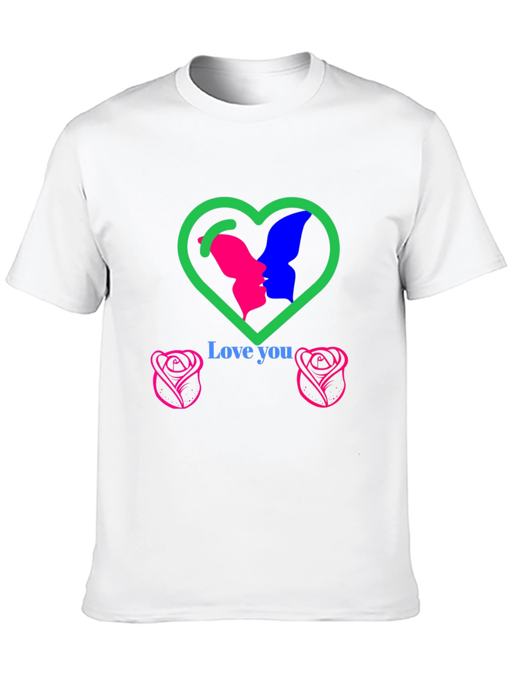 Love You Graphic T-Shirt - Romantic Design