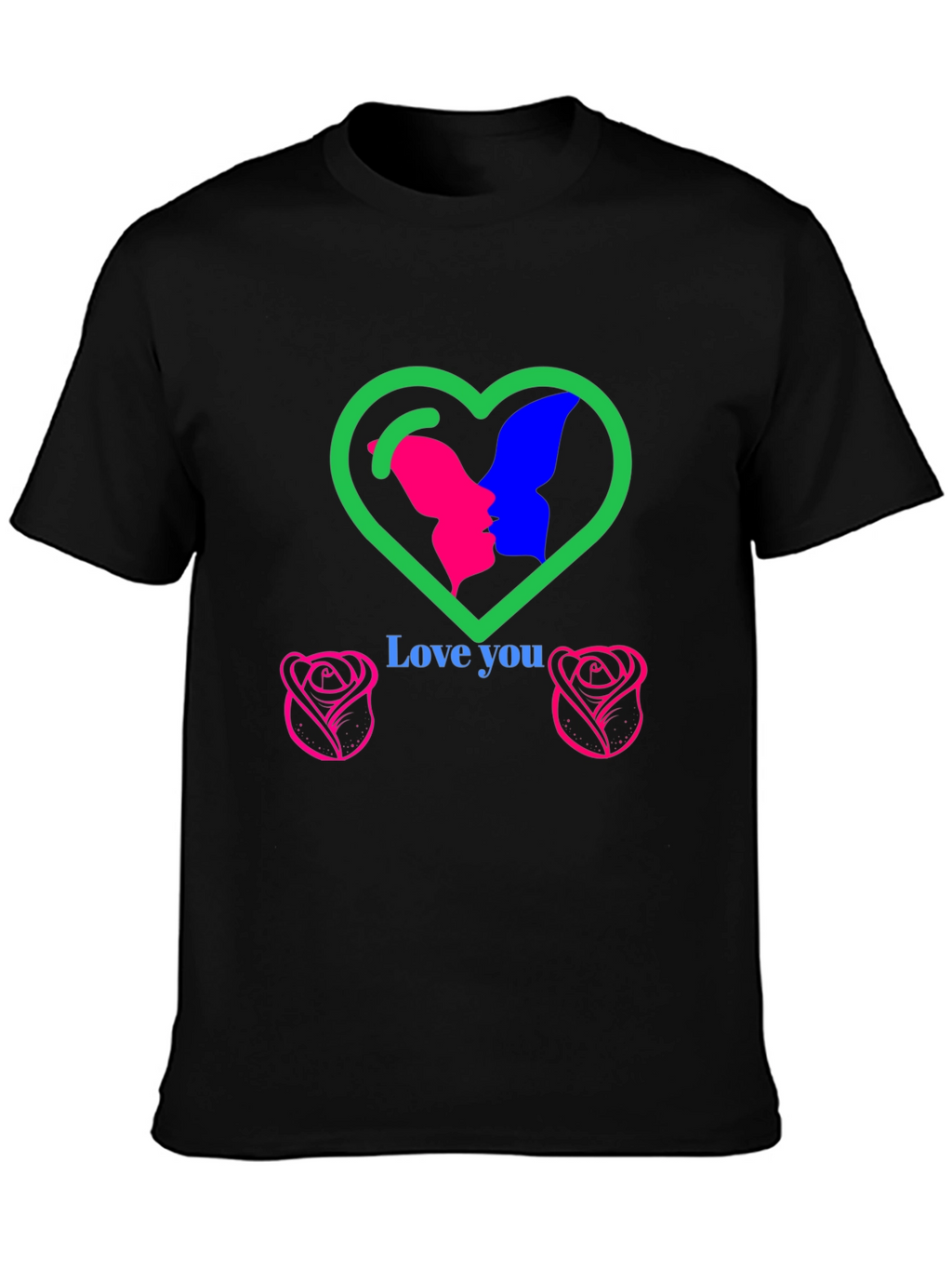 Love You Graphic T-Shirt - Romantic Design