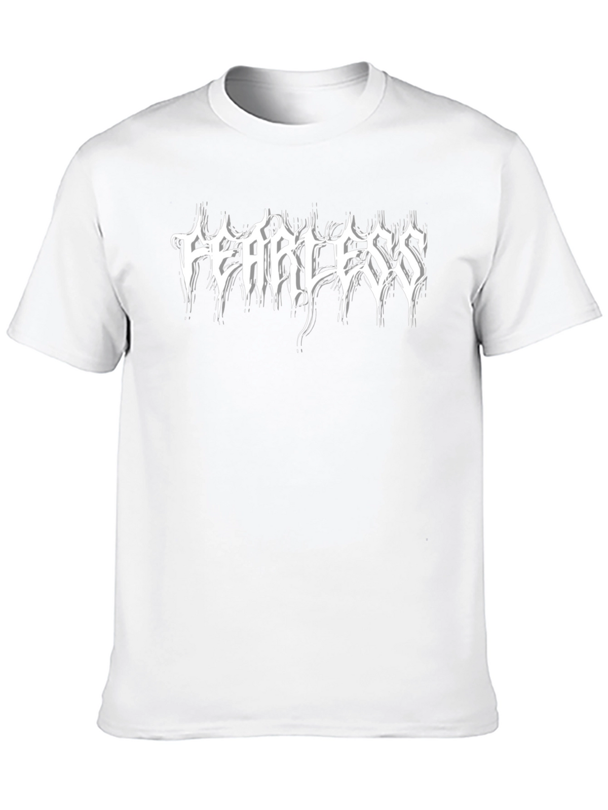Fearless Graphic Tee - Bold Black Cotton T-Shirt