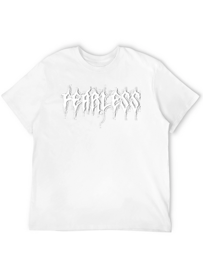 Fearless Graphic Tee - Bold Black Cotton T-Shirt