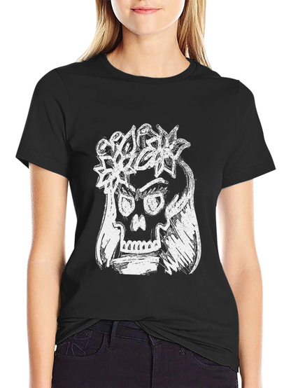 Skull Queen Black Graphic T-Shirt