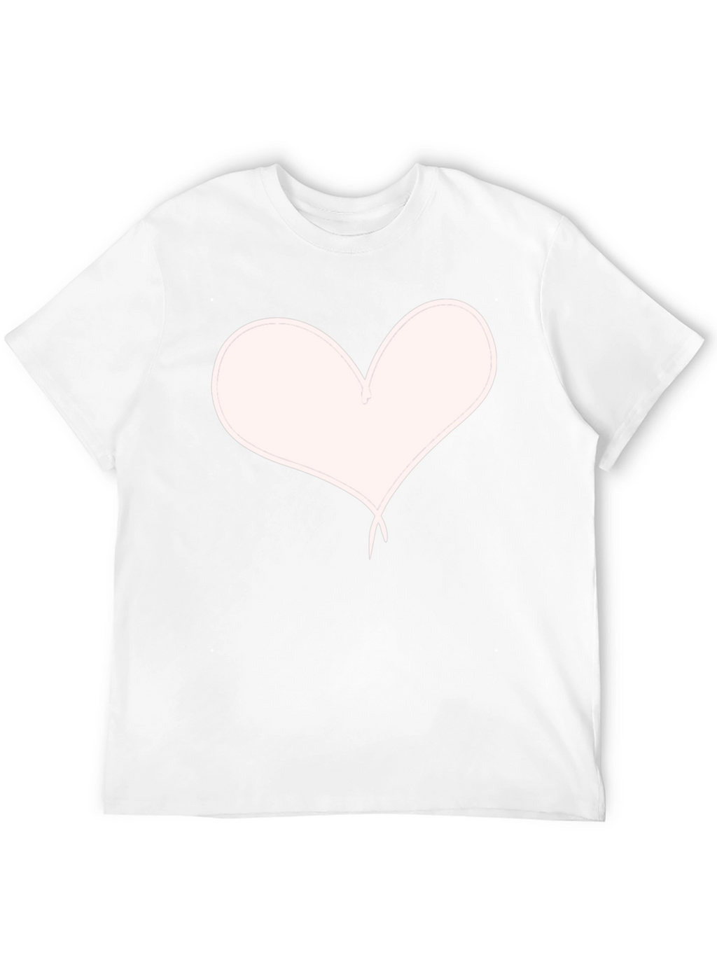 Heart Graphic Black T-Shirt Casual Style